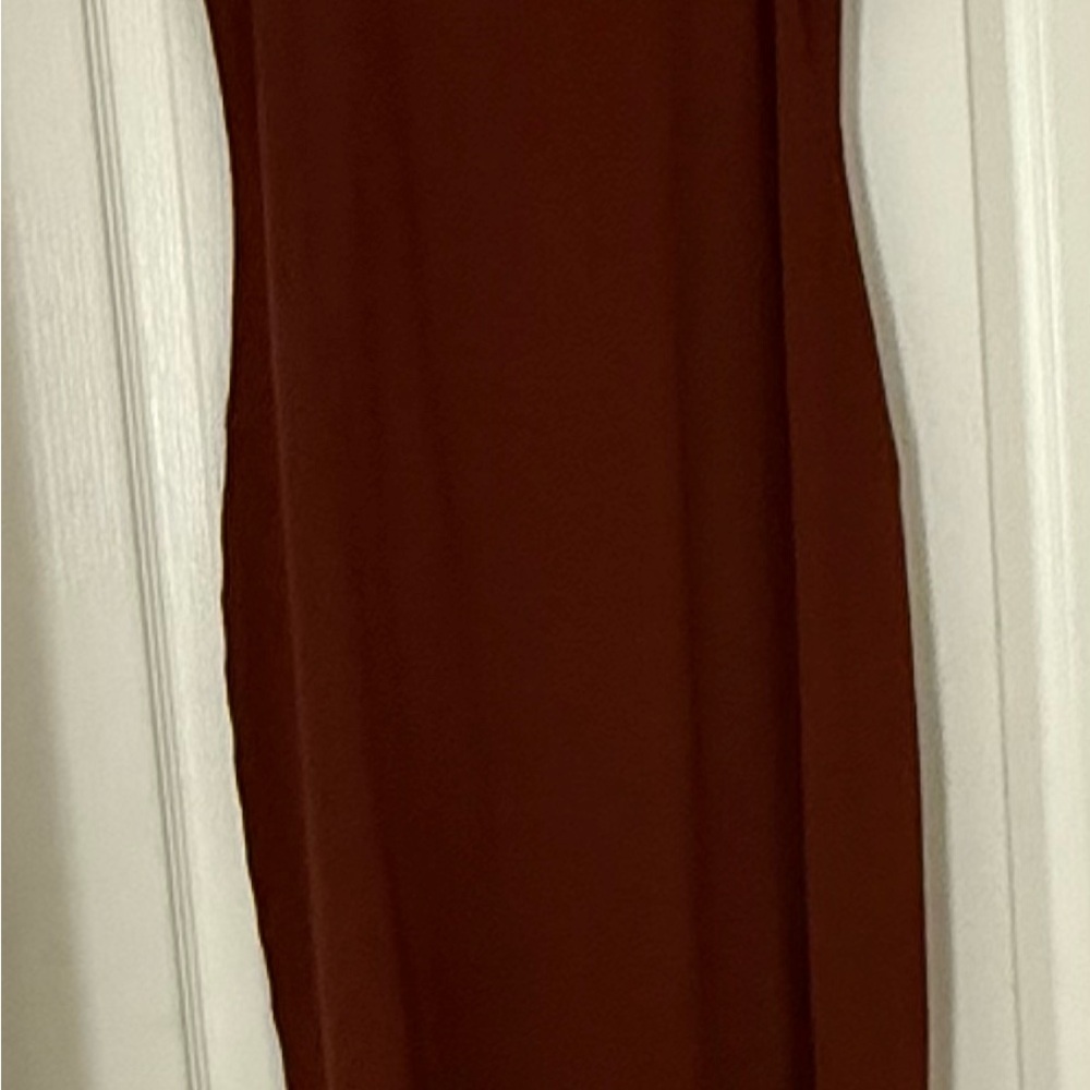 Sezane Rust Button-Front Midi Dress - Picture 7 of 13